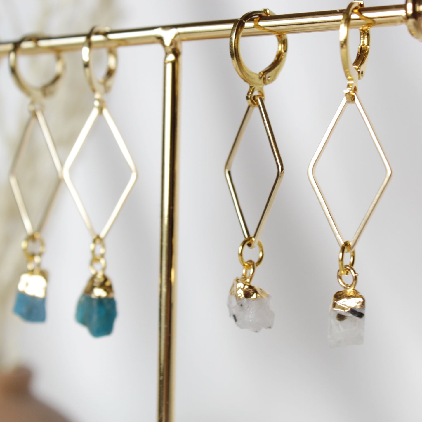 Gemstone Huggies