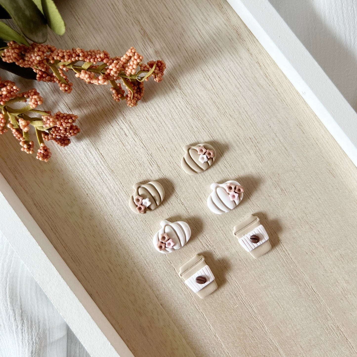 Boho Pumpkin + Latte Stud Pack