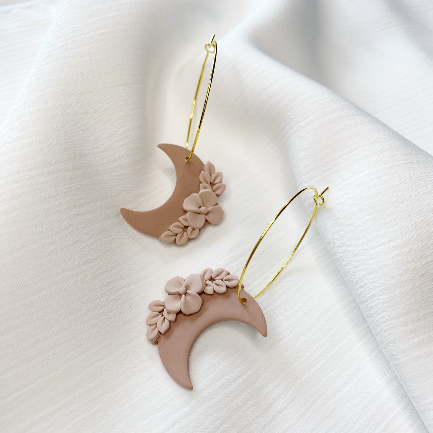 Botanical Moon Hoops
