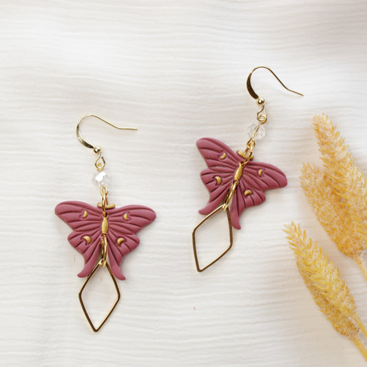 Mini Luna Moths - Dusty Rose