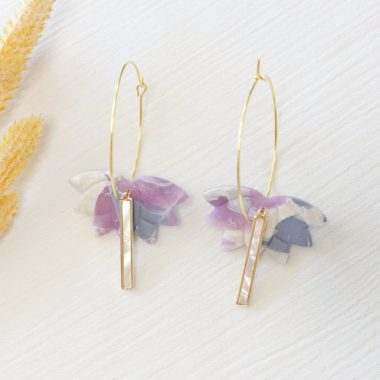 Mystical Lotus Hoops